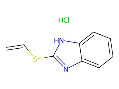 Benzimidazole, 2-(vinylthio)-, hydrochloride structure