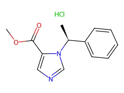 Metomidate hydrochloride, (S)- structure