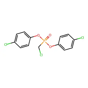 Bis(4-chlorophenyl) (chloromethyl)phosphonate structure