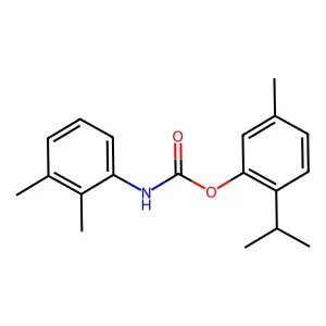 2-Isopropyl-5-methylphenyl 2,3-dimethylphenylcarbamate structure