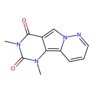 1,3-dimethylpyrimido[4',5':3,4]pyrrolo[1,2-b]pyridazine-2,4(1H,3H)-dione structure