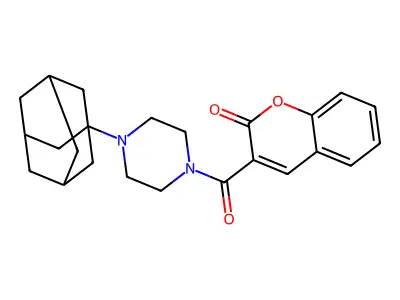 3-[4-(1-Adamantyl)piperazine-1-carbonyl]chromen-2-one structure