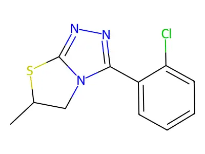 3-(2-Chlorophenyl)-6-methyl-5,6-dihydro[1,3]thiazolo[2,3-c][1,2,4]triazole structure
