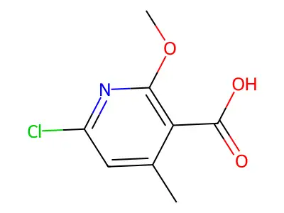 6-Chloro-2-methoxy-4-methylpyridine-3-carboxylic acid structure