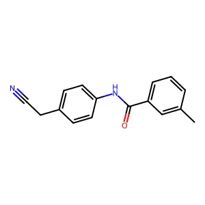 N-[4-(氰甲基)苯基]-3-甲基苯甲酰胺 structure