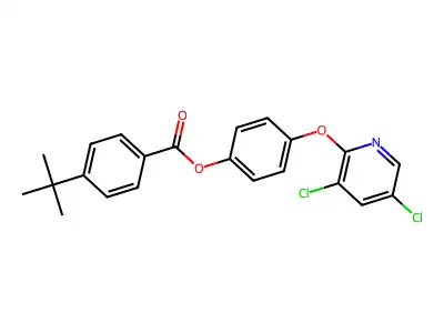 4-[(3,5-Dichloropyridin-2-yl)oxy]phenyl 4-tert-butylbenzoate structure