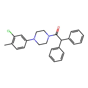 1-[4-(3-Chloro-4-methylphenyl)piperazin-1-yl]-2,2-diphenylethanone structure
