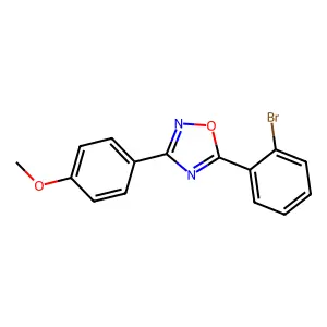 5-(2-Bromophenyl)-3-(4-methoxyphenyl)-1,2,4-oxadiazole structure