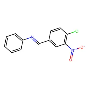 (E)-1-(4-Chloro-3-nitrophenyl)-N-phenylmethanimine structure