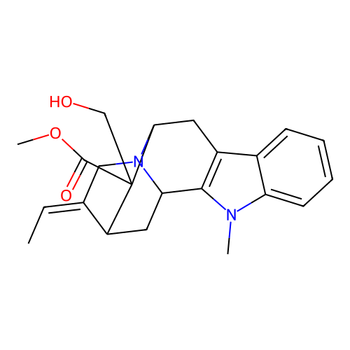 Methyl (16R)-17-hydroxy-1-methylsarpagan-16-carboxylate structure