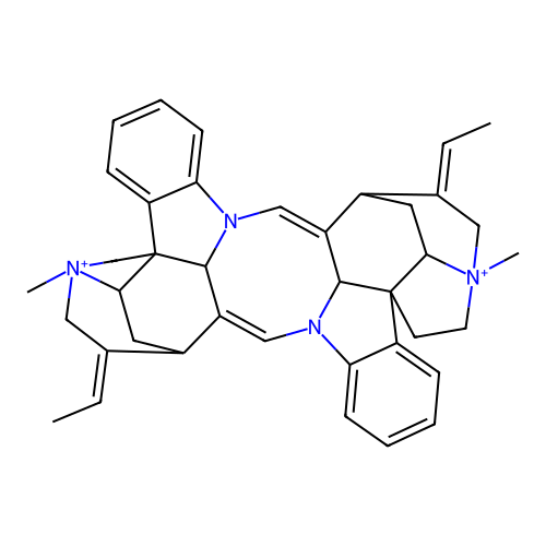 Toxiferine I, 18,18'-dideoxy- structure
