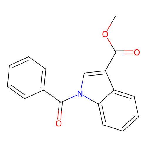 Methyl 1-benzoyl-1H-indole-3-carboxylate structure