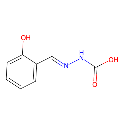 [(2-Hydroxyphenyl)methylideneamino]carbamic acid structure