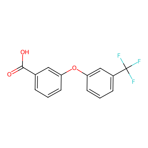 3-(3-(trifluoromethyl)phenoxy)benzoic Acid structure