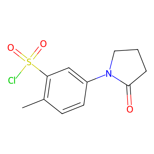 2-Methyl-5-(2-oxo-pyrrolidin-1-yl)-benzenesulfonyl chloride structure