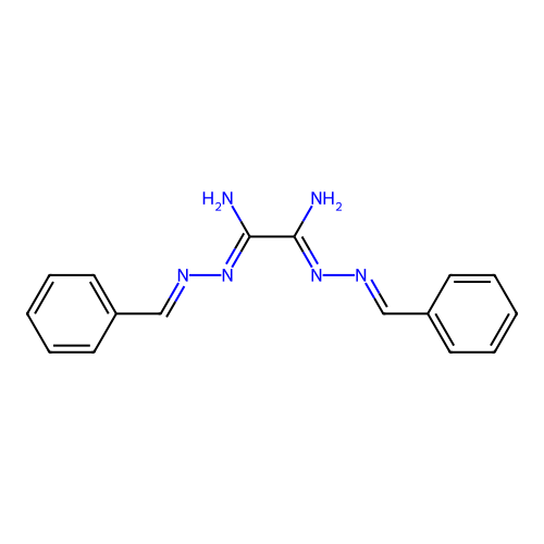 N'~1~,N'~2~-Dibenzylideneethanedihydrazonamide structure