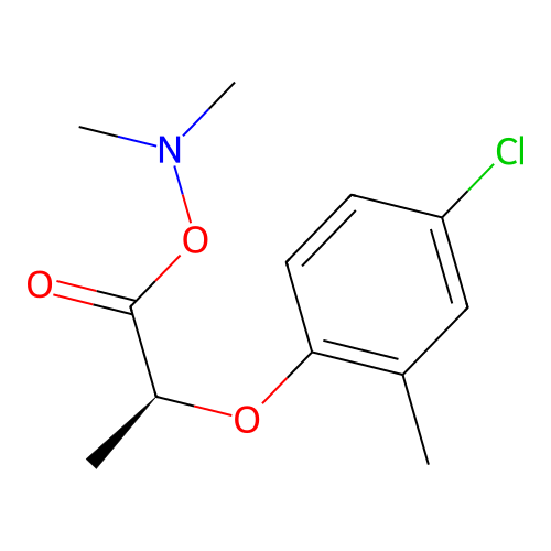 dimethylamino (2S)-2-(4-chloro-2-methylphenoxy)propanoate structure