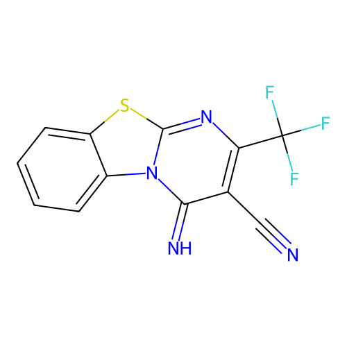 4-Imino-2-(trifluoromethyl)-4H-pyrimido[2,1-b][1,3]benzothiazole-3-carbonitrile structure