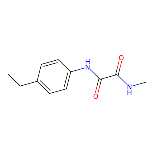 N-(4-ethylphenyl)-N'-methylethanediamide structure
