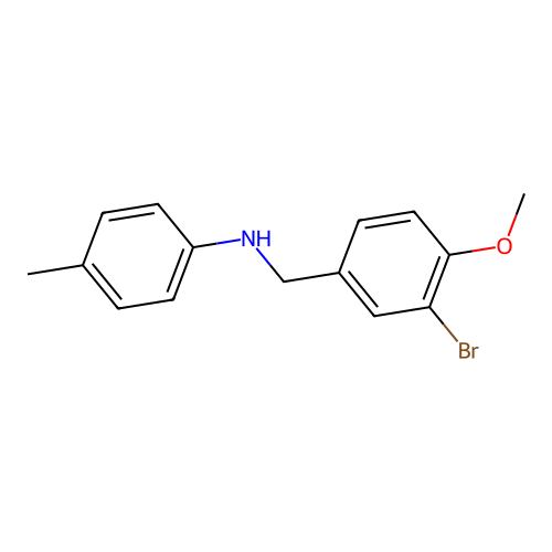 N-(3-bromo-4-methoxybenzyl)-N-(4-methylphenyl)amine structure