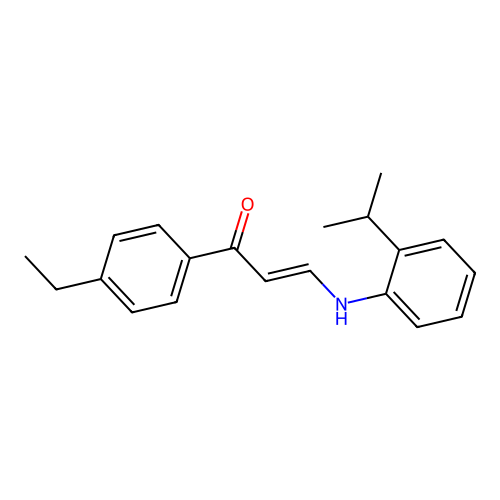 1-(4-Ethylphenyl)-3-(2-propan-2-ylanilino)prop-2-en-1-one structure