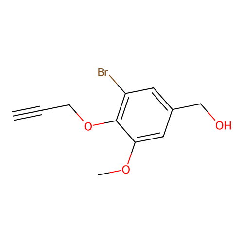 [3-Bromo-5-methoxy-4-(2-propynyloxy)phenyl]methanol structure