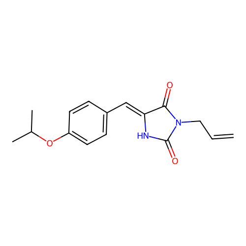 5-[(4-Propan-2-yloxyphenyl)methylidene]-3-prop-2-enylimidazolidine-2,4-dione structure