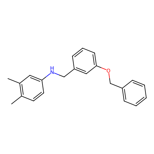 N-[3-(benzyloxy)benzyl]-3,4-dimethylaniline structure