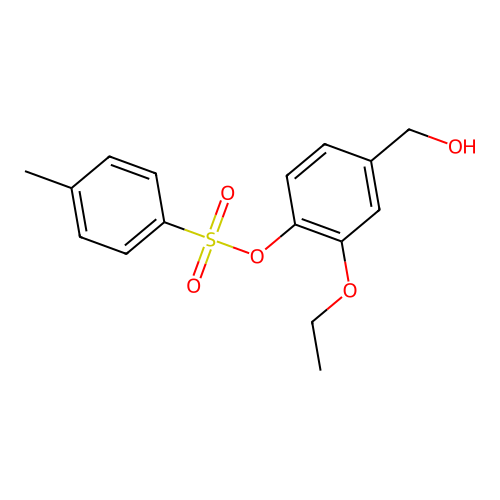 2-Ethoxy-4-(hydroxymethyl)phenyl 4-methylbenzenesulfonate structure