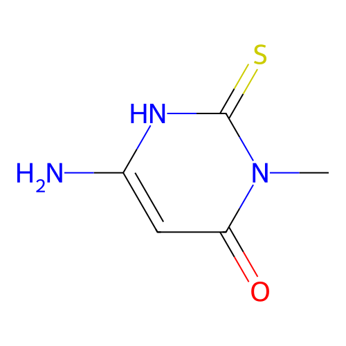 6-Amino-3-methyl-thiouracil structure
