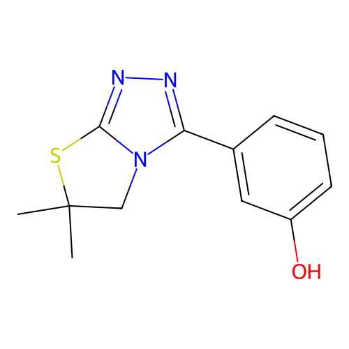 3-(6,6-Dimethyl-5,6-dihydrothiazolo[2,3-c][1,2,4]triazol-3-yl)phenol structure