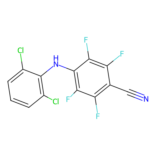 4-(2,6-Dichloroanilino)-2,3,5,6-tetrafluorobenzonitrile structure