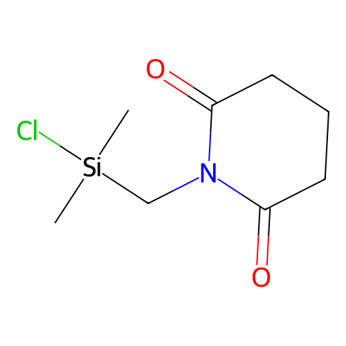 1-{[Chloro(dimethyl)silyl]methyl}-2,6-piperidinedione structure