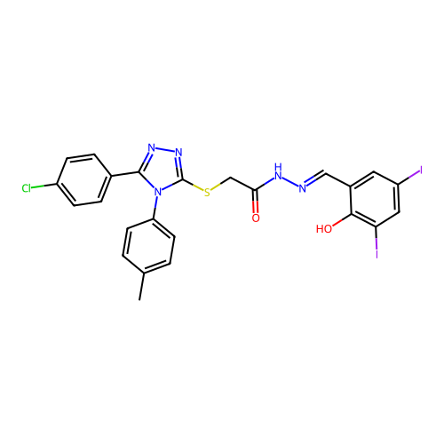 CAS 6644-72-0 - C24H18ClI2N5O2S structure