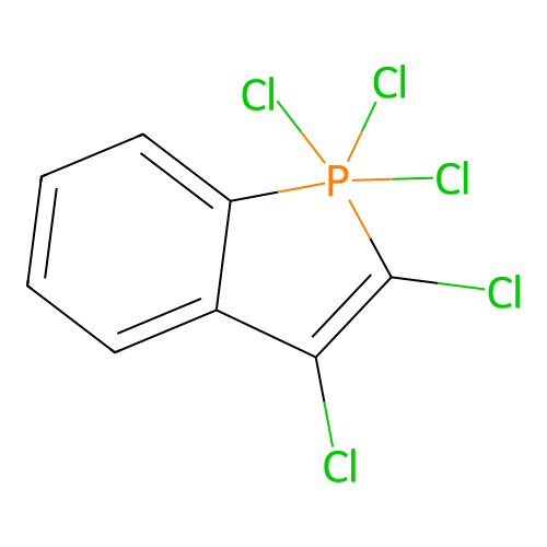 1,1,1,2,3-Pentachloro-1-phosphaindene structure
