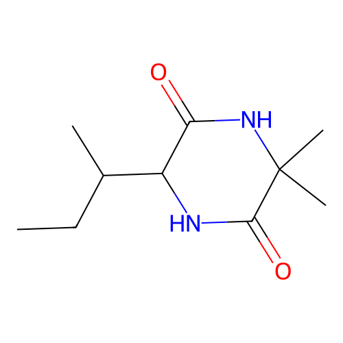 6-Butan-2-yl-3,3-dimethylpiperazine-2,5-dione structure