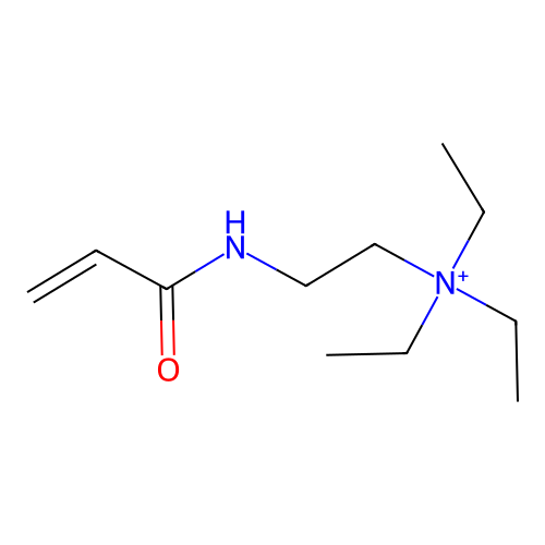 Triethyl-[2-(prop-2-enoylamino)ethyl]azanium structure