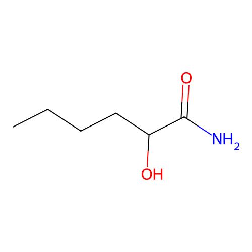 Hexanamide, 2-hydroxy- structure