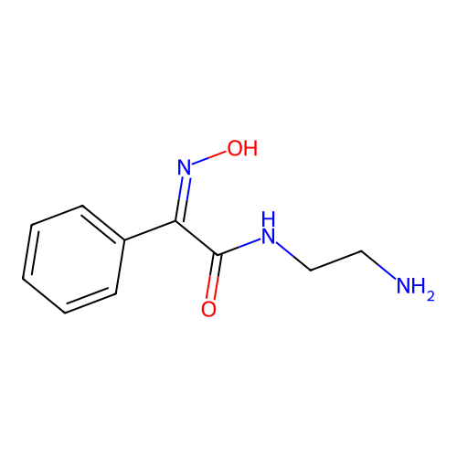 (2Z)-N-(2-aminoethyl)-2-(hydroxyimino)-2-phenylethanamide structure