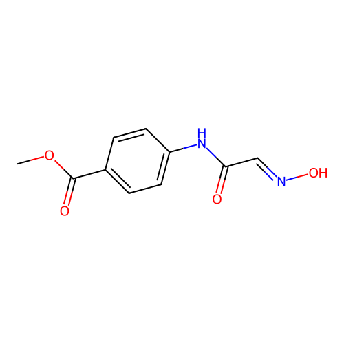 Methyl 4-[(2-hydroxyiminoacetyl)amino]benzoate structure