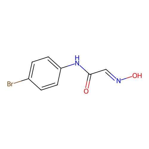 (E)-N-(4-bromophenyl)-2-(hydroxyimino)acetamide structure