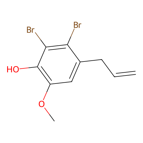 4-Allyl-2,3-dibromo-6-methoxy-phenol structure