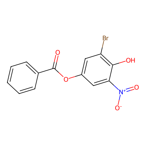 3-Bromo-4-hydroxy-5-nitrophenyl benzoate structure
