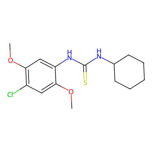 1-(4-Chloro-2,5-dimethoxyphenyl)-3-cyclohexylthiourea structure
