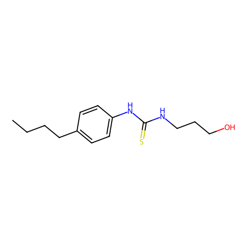 1-(4-Butylphenyl)-3-(3-hydroxypropyl)thiourea structure