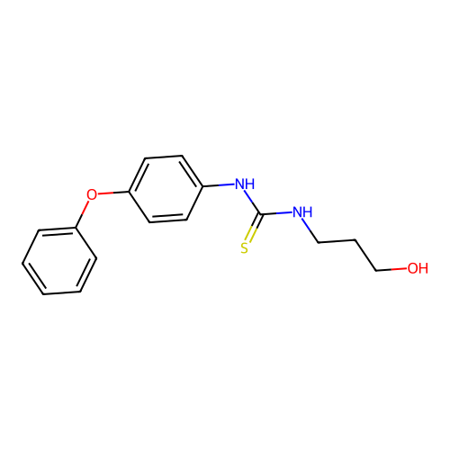 1-(3-Hydroxypropyl)-3-(4-phenoxyphenyl)thiourea structure