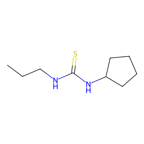 1-Cyclopentyl-3-propylthiourea structure