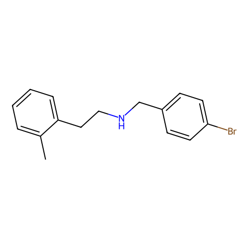 N-(4-bromobenzyl)-N-[2-(2-methylphenyl)ethyl]amine structure