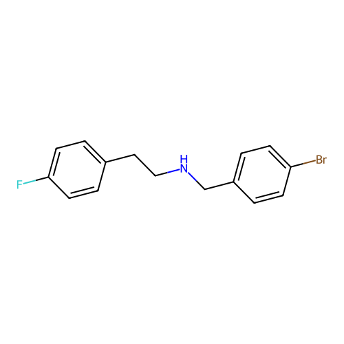 N-(4-bromobenzyl)-N-[2-(4-fluorophenyl)ethyl]amine structure