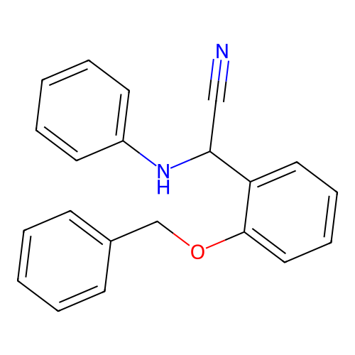 Anilino[2-(benzyloxy)phenyl]acetonitrile structure
